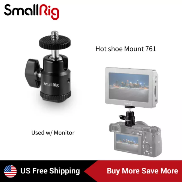 SmallRig Monitor Mount Cold Shoe Camera Mount Adapter for DSLR Camera / Monitor