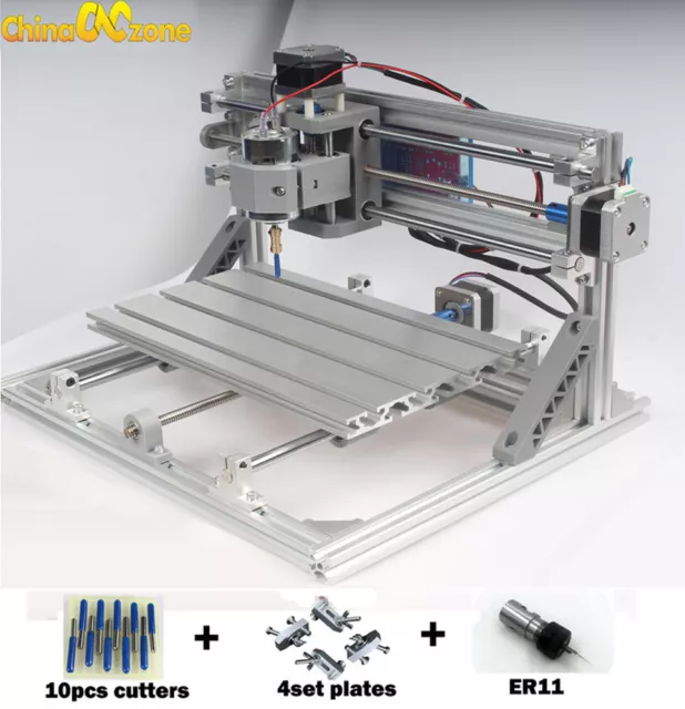 3018 CNC Machine Router 3Axis Engraving PCB Wood Carving DIY Milling Sliver Red