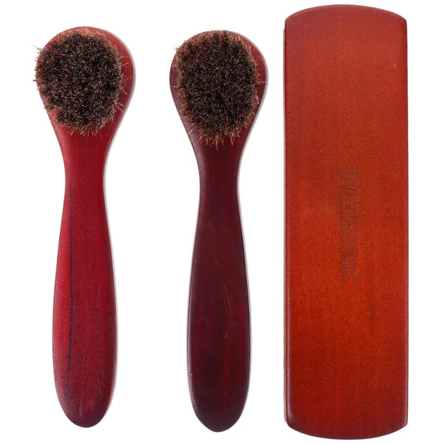 3PCS Portable Home Multi-purpose Shoe Polishing Brushes Boot Cleaner Care Brush