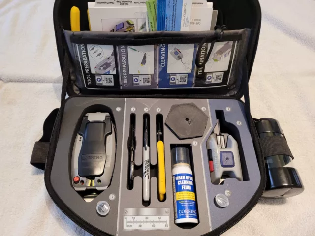 Corning TKT-OPTISNAP-CF UniCam Premium Fiber Optic Tool Kit for SC ST and LC