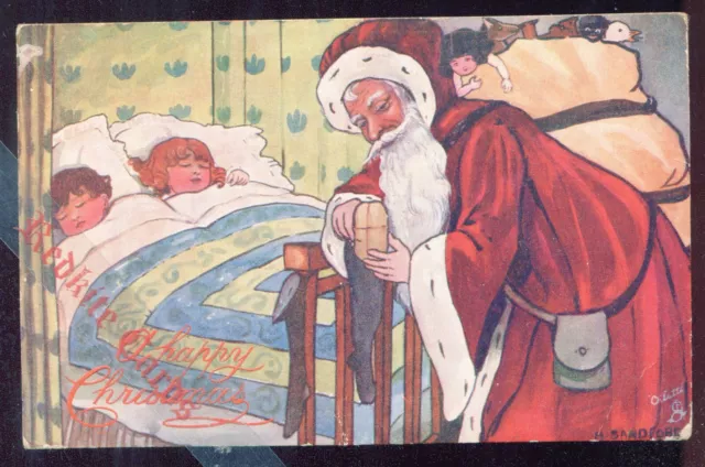 Weihnachtsmann & Kinder von Dix Sandford (1905) Tuck