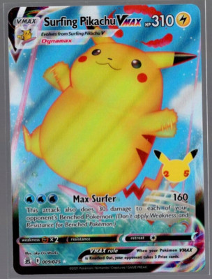celebrations surfing pikachu