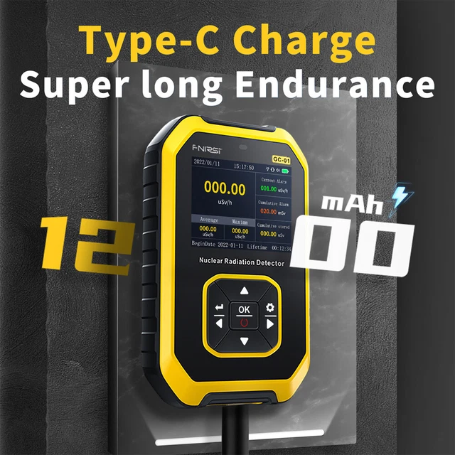 PORTABLE NUCLEAR RADIATION Detector Geiger Counter Xrays Beta Gamma