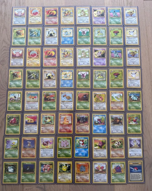 Pokemon Dschungel Serie - Komplett Set - Deutsch - Alle 64 Karten in Toploader