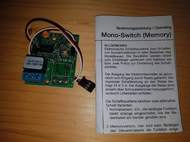 Robbe mono Switch (Memoey), Robbe Schaltbaustein, No 8444