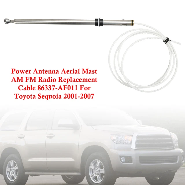 Power Antenna Aerial AM FM Replacement Mast Cable For Toyota Sequoia 01-07 DE
