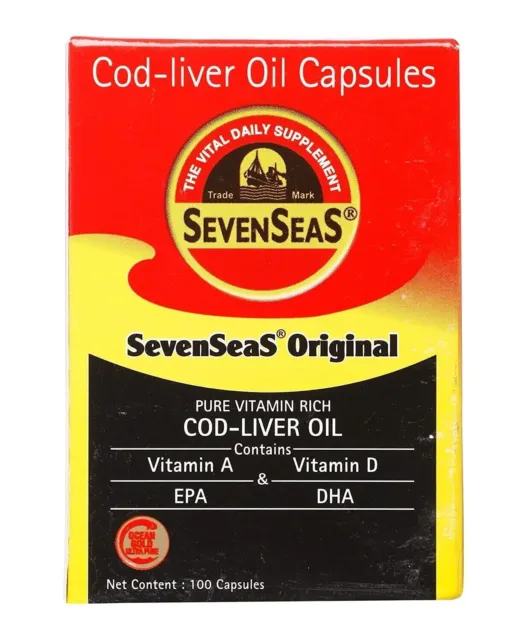 Seven Seas Svizera Health Remedies Original Cod Liver Oil 100 Capsules