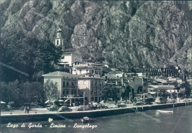 g378 cartolina provincia di brescia lago di garda limone lungolago