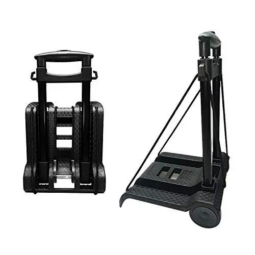 Portable Folding Hand Truck Lightweight Trolley Compact Utility Cart with