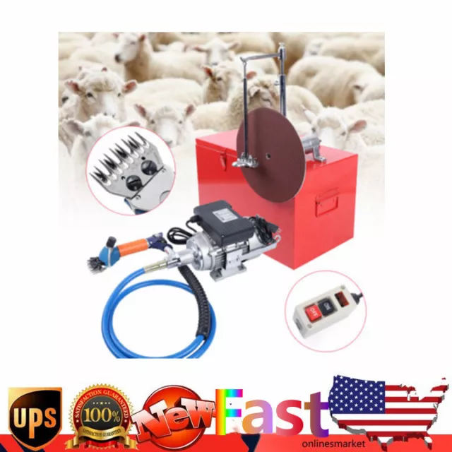 360°Rotate Electric Shearing Machine Heavy-Duty Sheep Goats Clipper Single Phase