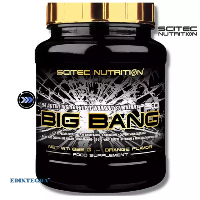 SCITEC BIG BANG 3.0 825g Pre Workout Creatina Bcaa Beta Alanina