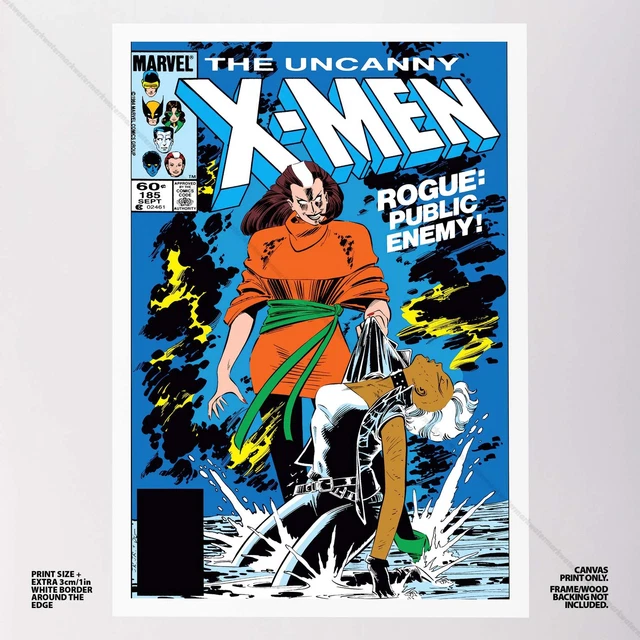 Uncanny X-Men Poster Canvas Vol 1 #185 Xmen Marvel Comic Book Art Print 2