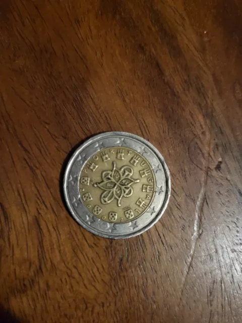 Pièce de 2 euros, rare. Portugal 2002
