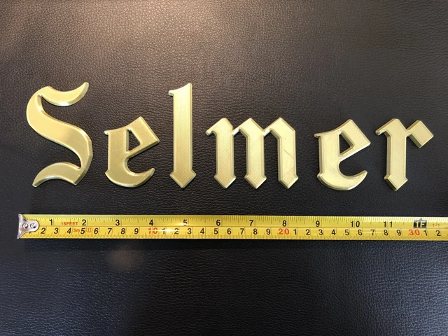 Reproduction Selmer OL Vintage Amplifier Badge Emblem Guitar Amp Cab Logo Sign