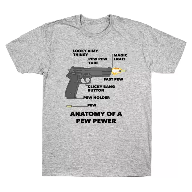 Anatomy of A Pew Pewer Ammo and Gun Amendment Meme Lovers Funny Graphic T-Shirt