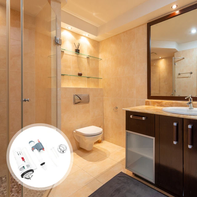 Accesorios de inodoro herramientas universales válvulas de admisión de agua para inodoros White