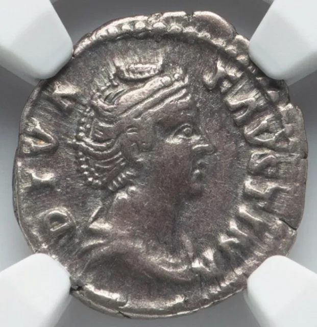 Faustina I Sr the Elder, Wife Of Pius 138-140, Roman Empire Denarius Coin NGC VF