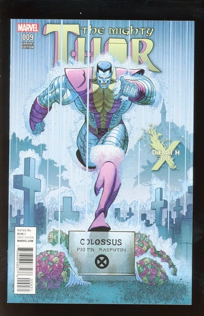 Mighty Thor #9 Near Mint 9.4 2016 Aaron Kuder Death Of X Variant