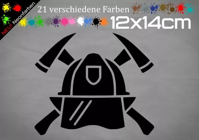 Feuerwehrhelm Sticker Aufkleber Firefighter Helmet Aufkleber Emblem JDM 14x12cm 2