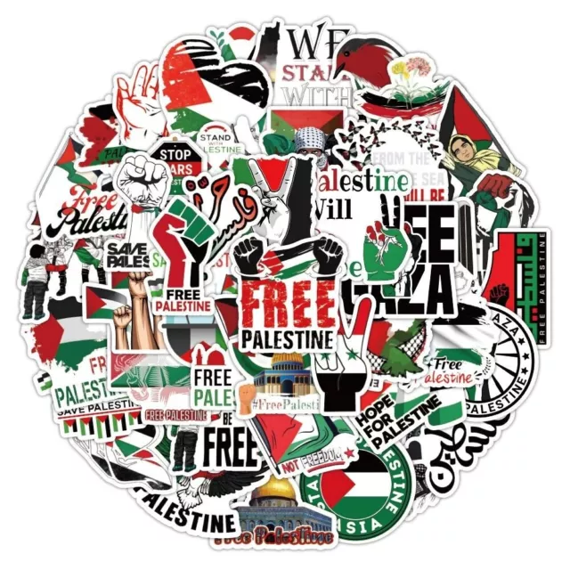 Decoration National Flag Sticker DIY Palestine Map Sticker Graffiti Decals