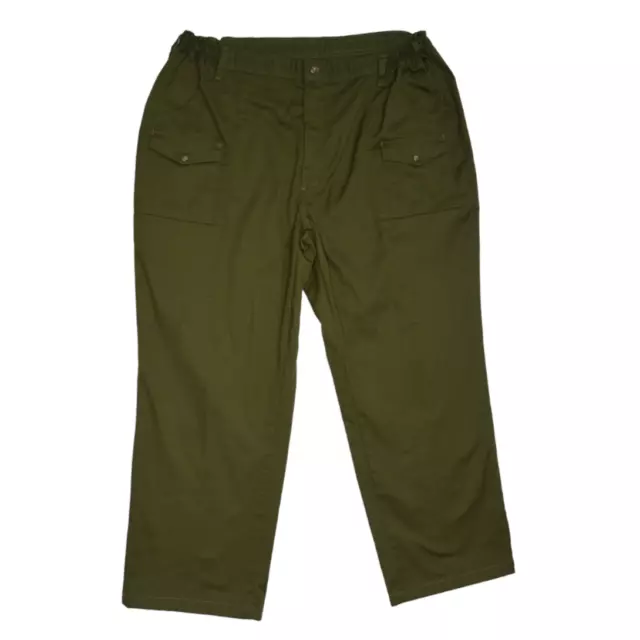Vtg Boy Scouts of America Adult Uniform Pants Elastic Waist Green Size 42x28