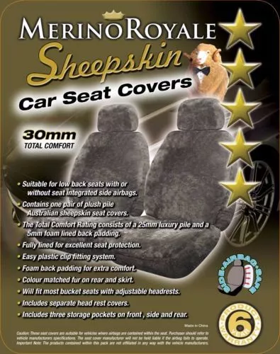 70% Off Aussie Sheepskin(Lambs wool) Seat Covers for LDV T60 Ute