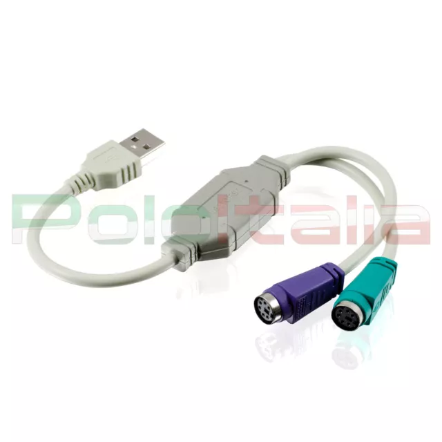 Cavo da USB A to PS2 connettore 6p convertitore adattatore per pc mouse tastiera