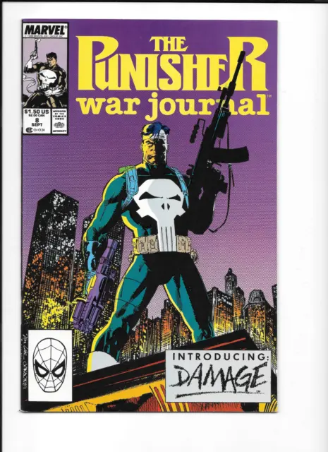 Punisher (The) War Journal #8 Marvel Comics 1989 Jim Lee Art