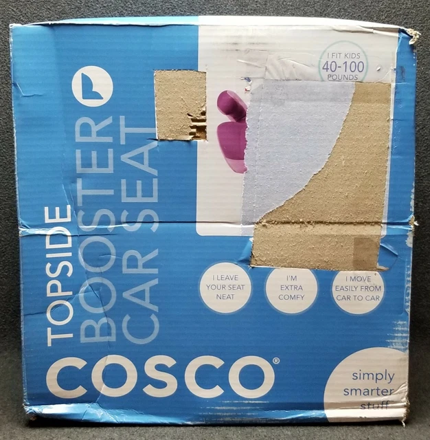 Cosco Topside Booster Car Seat - Easy to Move, Lightweight Design Grape
