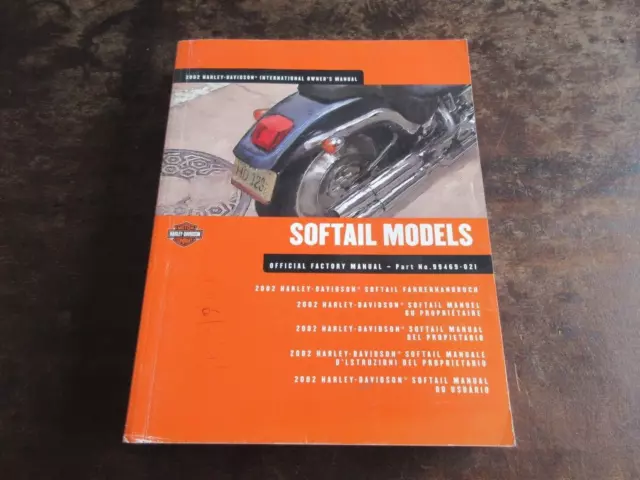 Harley Davidson 2002 SOFTAIL  Owner's manual fahrerhandbuch Manuel Proprietaire