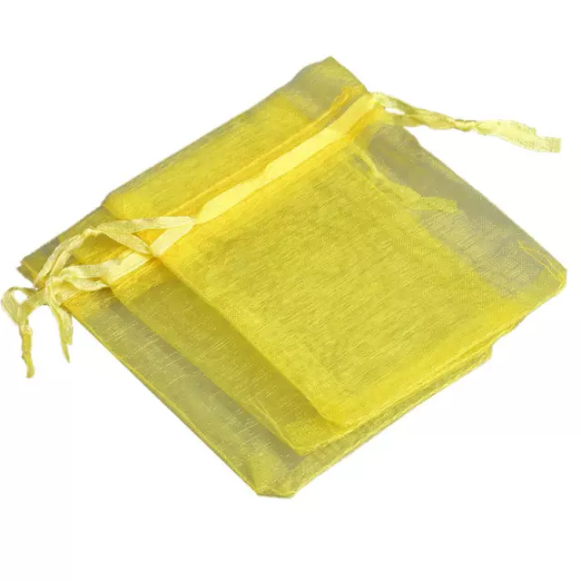 50/100Pcs/Lot Organza Gift Bag for Jewelry 24 Colors Drawstring Pouches for Wedd