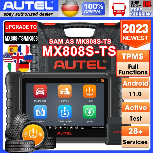 Autel MaxiCOM MX808S-TS TPMS Programming Tool Car Diagnostic Scanner Key Coding