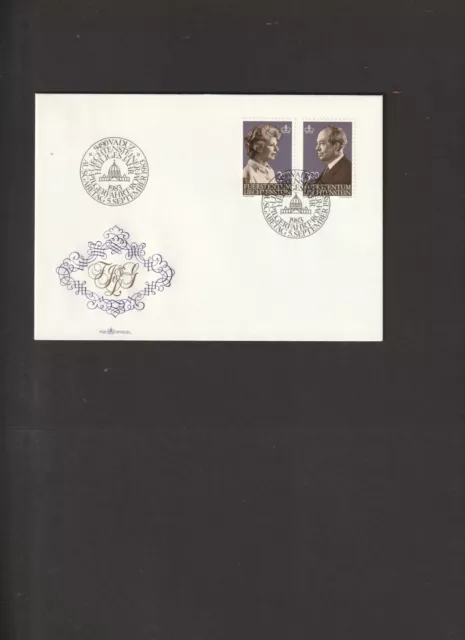 Liechtenstein - FDC - Mi. Nr. 828 - 829  " Freimarken - Fürst und Fürstin "