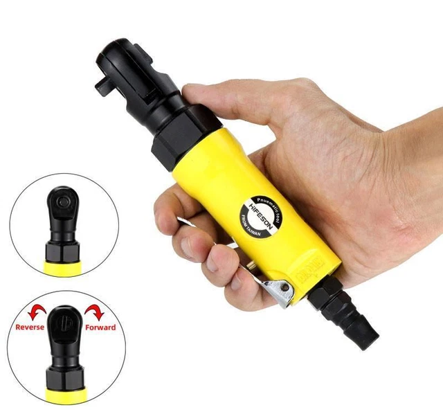 Pneumatic Air Ratchet Wrench 1/4 Inch Reversible Spanners Tools Adjust Torque