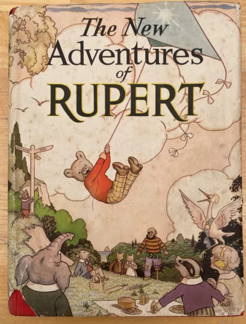 Rupert Annual 1936 Neatly inscribed VG/Fine book in scarce, chipped Dust Jacket