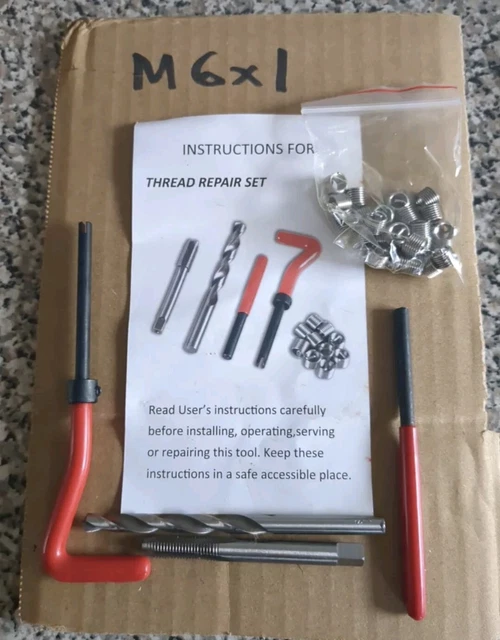 Kit De Réparation Filetage Heli-Coil 1/4-20 UNC – 12 Pièces, Inserts Filetés Pour Réparer Filets Endommagés !