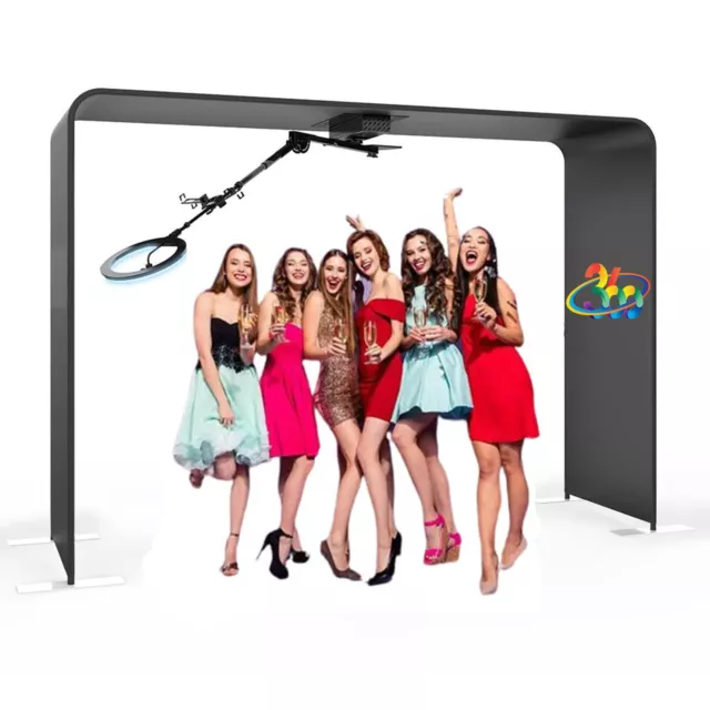 Szene Plattform Spinner Selfie Video Booth Frame Overhead Truss W/ Custom Logo