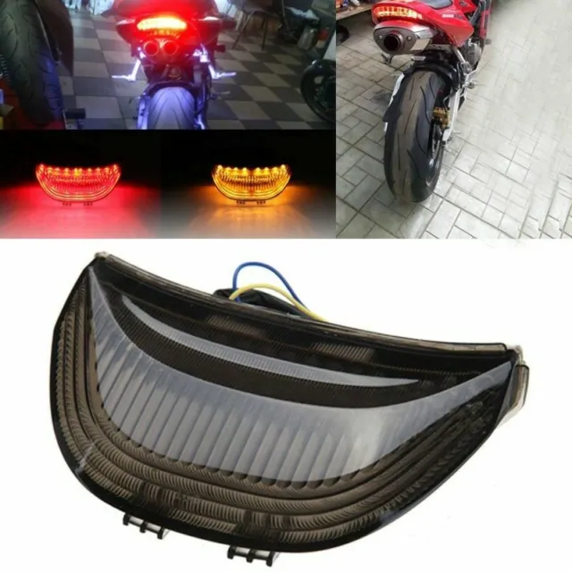 For Honda CBR 600RR 2003 2004 2005 2006 Smoke LED Tail Light Brake Turn Signals