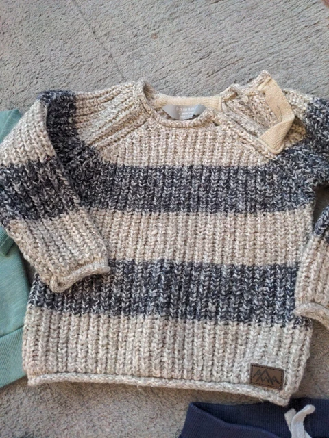Lovely bundle baby boys 6-9 months clothes winter/spring mix&match trouser jumpe 5