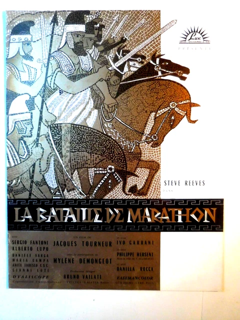FILM LA BATAILLE de Marathon Dossier presse Steve REEVES Mylène
