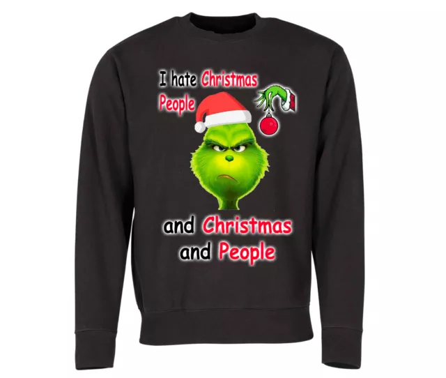 NEU Grinch Weihnachten Pullover Hoodie Damen & Herren Unisex