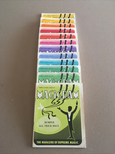 Magigram, Magicians Magic Magazine, Lot 12, #1 Vol. 6, 1973,74