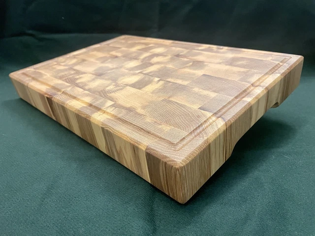 END GRAIN CUTTING board Butcher block Charcuterie New Hardwood Aged