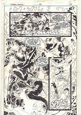 Superboy Annual #3 p.48 - vs. Demons - 1996 art by Anthony Williams