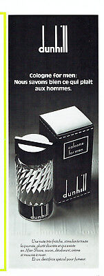 Publicité Advertising 0122  1968   after shave savon eau Cologne Dunhill  hommes 
