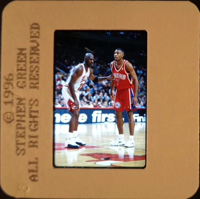 Ld154-354 '96 Michael Jordan #23 Chicago Bulls Orig 35Mm Slide Via Stephen Green
