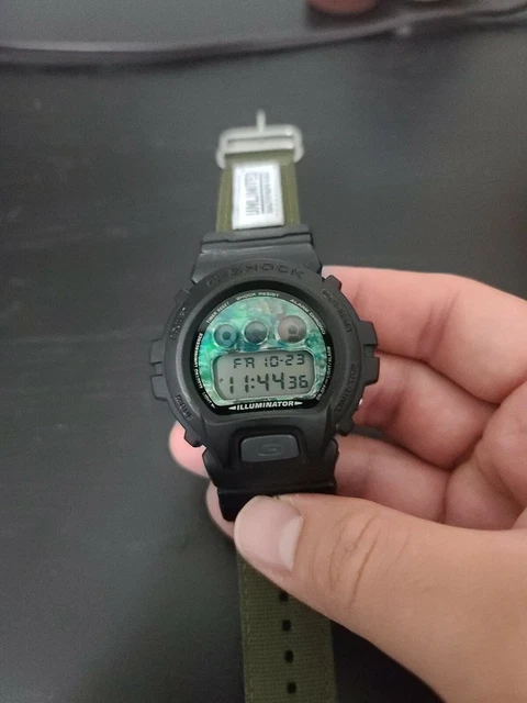 G Shock Dw6900 Custom Camouflage On A 22mm Nato Strap