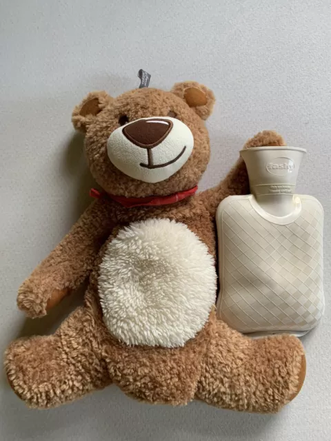 Fashy Wärmflasche mit Teddybär Bezug