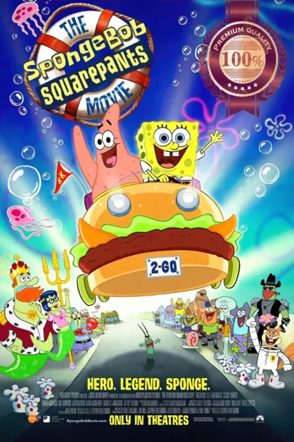 The Spongebob Squarepants Movie 2004 Original Cinema Art Print Premium Poster