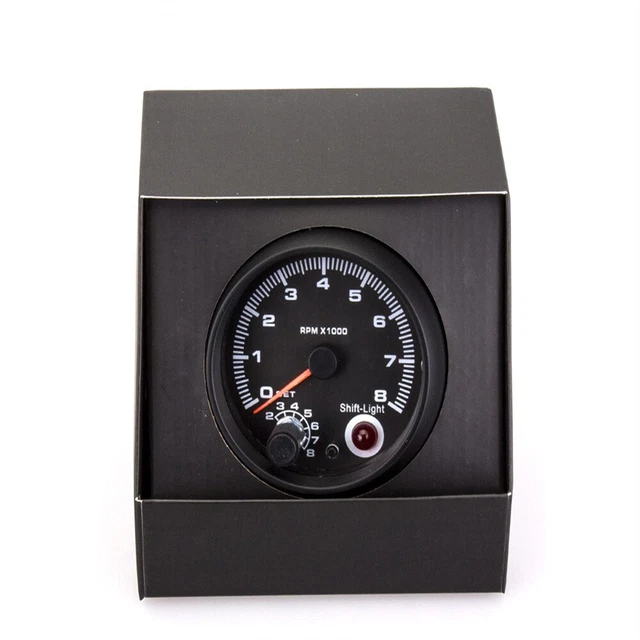 Tachymètre De Voiture 3,75 Pouces, Jauge Tachymétrique à Pointeur 12 V
